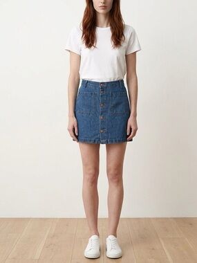 Jacqueline de Yong Enzo Denim Skirt Blue
